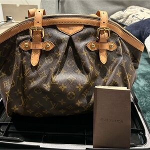Louis Vuitton Tivoli GM Large Tote Monogram Shoulder Bag Leather Brown Purse LV